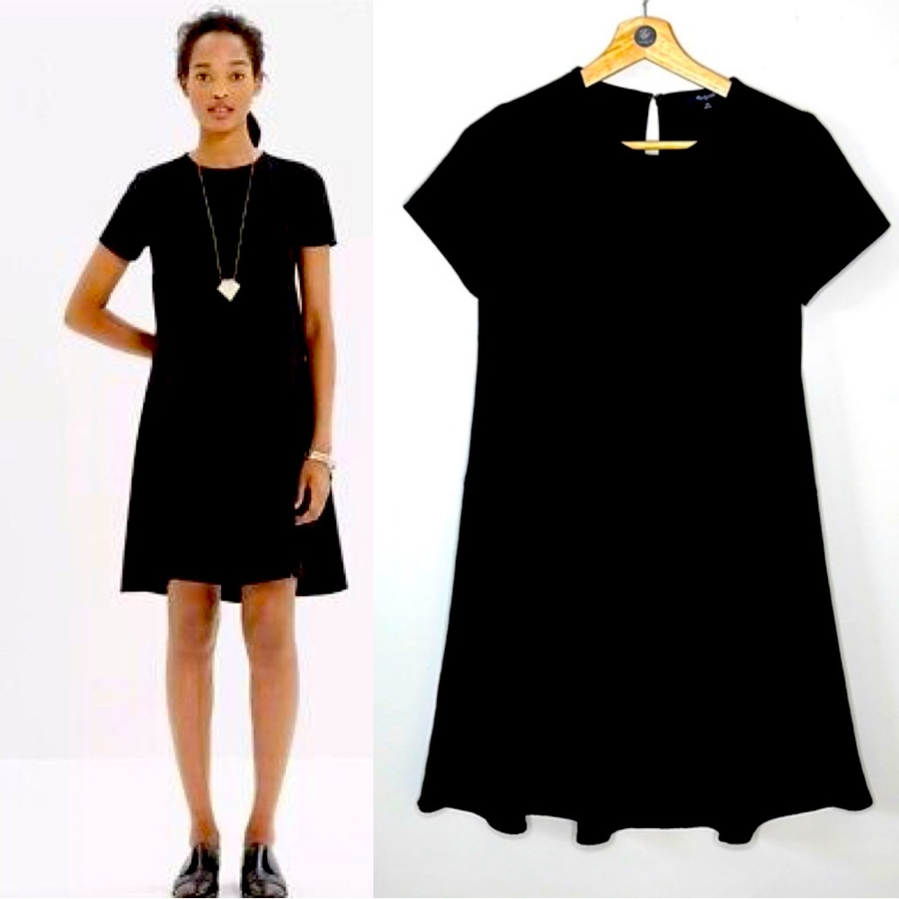 MADEWELL‎ Short Sleeve Black Dress Sz 00